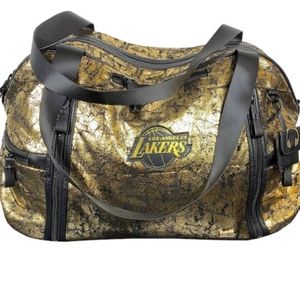 Lakers Championship Gold Duffle Bag